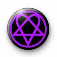 Heartagram Purple badges